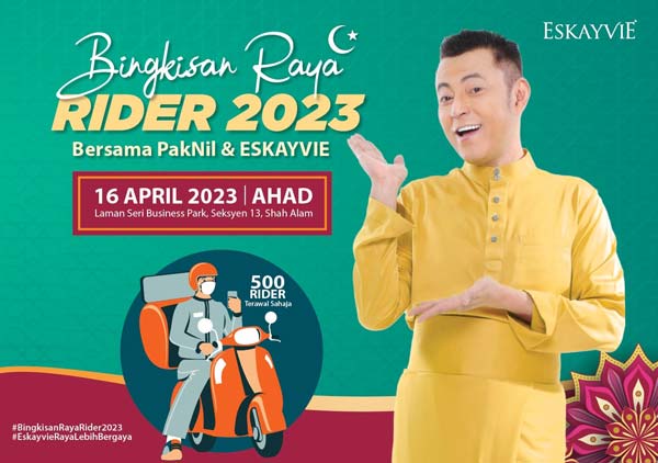 Bingkisan Raya Rider 2023 Bersama Pak Nil & Eskayvie Berkongsi Rezeki