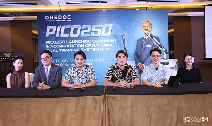 Dari kiri: Cik Angela Lee, Encik Isaac Jang, Dr Micheal, Dr Terrence dan Dr Chin dalam sesi soal jawab - ONE DOC - PICO 250