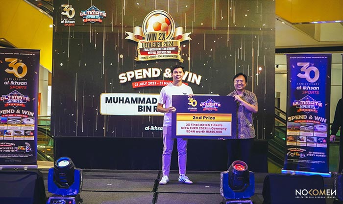 2nd Prize Winner of the 'The Ultimate Sports Experience - Spend & Win' - Muhammad Adzim Imran bin Razali
