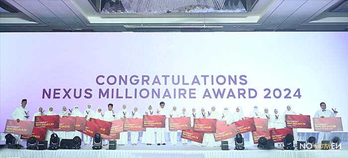 Barisan Usahawan Eskayvie Nexus yang menjana pendapatan sehingga jutaan ringgit diraikan dalam majlis Eskayvie Grand Annual Dinner 2025.