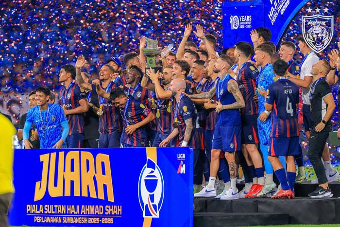 JDT Tewaskan Selangor 3-0, Rangkul Piala Sumbangsih 2025